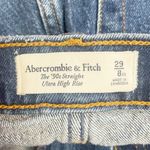 Abercrombie & Fitch Abercrombie 90s Straight Ultra High Rise Jeans Dark Wash Size 29 | 8 Extra Short Photo 5