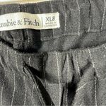 Abercrombie & Fitch Black White Pin Striped Pull On Wide Leg Pants Photo 3