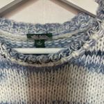 Wild Fable Knit Pull Over Cropped Sweater, Blue Stripe Medium NWT Photo 6