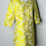 Intermix  Yellow Clarke Jacquard Shift Dress Photo 4