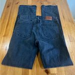 Madewell Dark Gray Denim Jeans with Brown Patch Photo 2