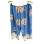 Hearts of Palm size 10 linen blend top and wide leg capris. Blue Photo 2