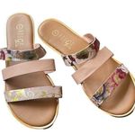 Rouge Helium  metallic floral slip on sandals Photo 0