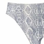 SheIn Gray White Snakeskin Print Swim Suit Bottoms Women's Size Small Photo 6