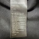 Karen Millen Tank Top 16 (XL) Black Ribbed Scoop Neck Stretch Eyelet Racerback Photo 5