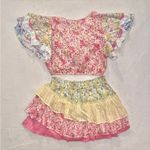 Love Shack Fancy Two Piece Kielle Crop Top & Mayze Ruffle Mini Skirt size XS Photo 4