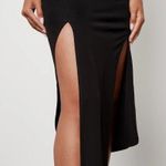 Helmut Lang Turtleneck Faux Leather Dress in Black XSmall New Womens Midi Jersey Photo 11