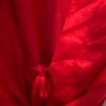 Dreamgirl  red satin finish shorty belted robe.​ Photo 2