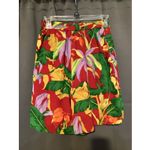 August Silk Women's Small Vintage Skirt Vest, Hawaiian Print Blouse Set, 2 Piece Photo 5