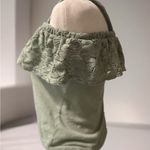 SO  Women's Lace Ruffle Tank Top - Gray Photo 1