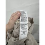 J. Crew Relaxed 100% Linen Jumpsuit Women XXS Tan Wide Leg Minimalist Beach Brown Photo 6