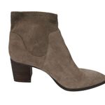 Sole Society  Gray Suede Leather Heeled Booties Ankle Boots 7 Medium Classic Photo 3