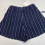 L'ATISTE L’ATISTE by Amy women’s shorts navy striped- high waisted size small (b13) Photo 3