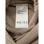 Reiss Metallic Ruched Short Sleeve Bodycon Dress Metallic Silver Gold Shimmer 10 Photo 5