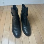 Ralph Lauren LAUREN  Gail Black Leather Moto Bootie Booties Ankle Boots Size 7.5 Photo 6