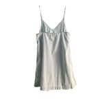 Aritzia  Wilfred Free Vivienne Mini Denim Jean Slip Dress Slinky Cami Size Small Photo 2