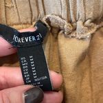 Forever 21  linen blend tan wide leg tie waist pant Photo 5