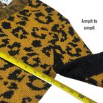 Unif NWOT  Leopard Animal Print Wool Blend Oversized Cardigan Cozy Holiday S Photo 9