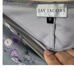Vintage Jay Jacobs Y2K Floral Skirt Set Size M Blue Purple Ruffle Hem Sleeveless Gray Size M Photo 8
