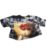 Civil Regime Womens Grey Echos Of Chaos Rebel Youth Crop T Photo 1