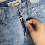 Madewell light wash painter edition boy shorts with paint splatter size 28 Photo 51