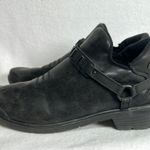 Bzees  Barista Biker Booties Shoes 10 10M Vegan Black Ankle Boots Slip On Photo 5