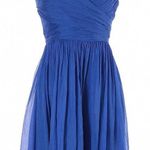 J.Crew Blue Strapless Silk Bridesmaid Dress Size 8 Photo 0