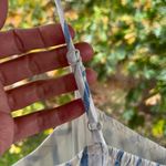 Aerie  Love Of Linen Blend Mini Dress White And Blue Stripe Size M. NEW Photo 7