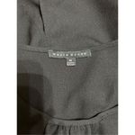 Haute Monde  Anthropologie Blouse Womens Medium Sheer Black Split Back Photo 4