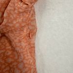 Walter Baker Orange Leopard Print Ruffle Off Shoulder Button Front Mini Dress 4 Photo 3