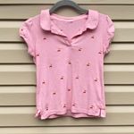 Cherry Print Polo Shirt Pink Photo 1