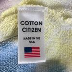 Cotton Citizen Cropped Half-Zip Tie Dye Sweatshirt Large Mock Neck Athleisure Photo 6