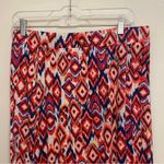 Allison Brittney Womens Maxi Skirt L Boho Southwest Print Blue Orange Brown Photo 1