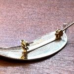 Boutique Vintage Decorative Leaf Brooch Pin Gold Tone Photo 8