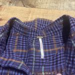 Free People | Women's Oversize Break My Stride Plaid Button Up Shirt Sz S Photo 5