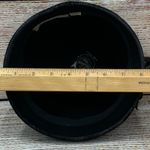 Vintage Velusuede Kamm's Black Velvet Pillbox Hat Feather Accent Photo 6