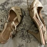 Comfortview Cream Heels with Elegant Straps Photo 3
