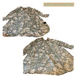 H&M  GREEN & BROWN FOLIATE PRINT MOCK NECK MINI TENT DRESS (14) Photo 10