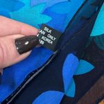 Jones New York Halston & Silk Scarf Bundle Blue Ombre Floral & Tulip Butterfly Photo 6