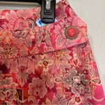 Michele Skirt Womens Sz 10 Damask Red Print Vintage 80s 90s Business Office EUC Pink Photo 6