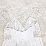 Urban Outfitters BDG  White Crochet Wide‎ Leg Jumpsuit Spaghetti Straps Sz XS New Photo 13