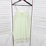 Vintage Opposite Floral Flannel Babydoll Nightgown Green Pink XL Photo 6