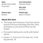 NYDJ NWT  Brielle Shorts Aqua Size 8 Photo 10