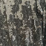 Vintage Judith Ann Creations black sequined Silk 80s Sequin jacket sz S Photo 4