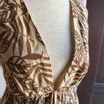 House of Harlow 1960 | Linen Tie Back Tiered Skirt Open Back Sundress | Small Photo 1