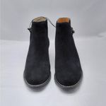 White Mountain  Womens Ankle Boots Sz 7.5 Black Suede Block Heel Coastal Cowgirl Photo 3