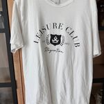 Urban Outfitters Leisure Club Graphic tee short sleeves crewneck sporty rich cotton tshirt Photo 0