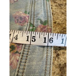 Wild Fable Women's Light Blue Floral Denim Crop Top L Photo 8