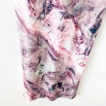 Karen Millen Marble Print Jersey Long Sleeve Maxi Dress in Pink Photo 5