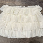 Urban Outfitters  White Ruffled Mini Skirt Photo 0